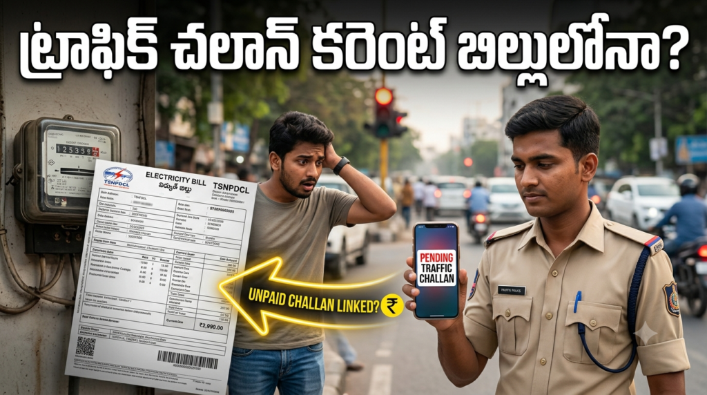 ట్రాఫిక్ చలాన్ కట్టకపోతే కరెంట్ బిల్లులో వసూలు చేస్తారా